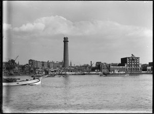 Shot Tower and Lead Works، Belvedere Road، Lambeth، Greater London Authority، 1936. بواسطة تشارلز وليام بريكيت