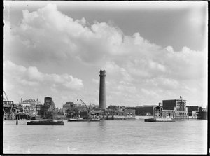 Shot Tower and Lead Works، Belvedere Road، Lambeth، Greater London Authority، 1936. بواسطة تشارلز وليام بريكيت