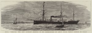 HMS Thrush ، القارب الحربي الجديد قريبًا بتكليف من صاحب السمو الملكي الأمير جورج أمير ويلز بواسطة تشارلز ويليام ويلي