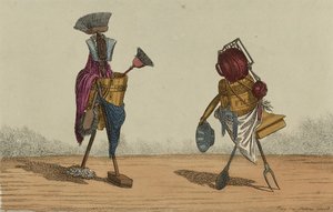 الرسوم المتحركة ، اللوحة 2 ، المخصصة للخادمات والطهاة في المملكة المتحدة ، سبتمبر 1811 (نقش ملون يدويًا) بواسطة تشارلز ويليامز