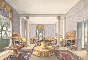 التصميم الداخلي ، كاليفورنيا. 1830. بواسطة شارل دي بروكثورف