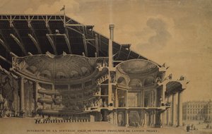 الجزء الداخلي من Salle de Comedie-Française الجديد في Théâtre de lOdéon ، باريس ، 1776