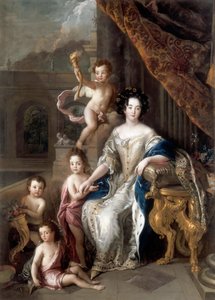 ماركيز دي مونتيسبان 1640-1707 وأطفالها بواسطة شارل دي لا فوس