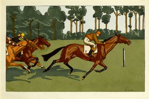 مجموعة من أربع مطبوعات - Longchamps والأجناس الأخرى ، ج .1910 بواسطة شارلوت أنسيلين