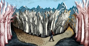 The Road Less Traveled ، 2013 (النقش الجاف والرقمي) بواسطة شارلوت أور