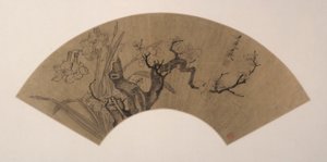 أزهار البرقوق والنرجس بواسطة Chen Hongshou
