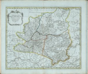 خريطة عامة لمحافظة فياتكا ، 1791.