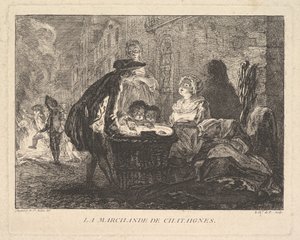 بائع الكستناء ، بائع الكستناء ، 1762. بواسطة شوفالييه دي بارلينجتون