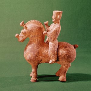 فارس (تيراكوتا) (انظر أيضًا 195544) بواسطة المدرسة الصينية