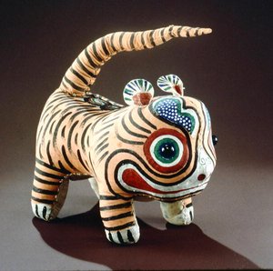 نمر (قماش مطلي) (انظر أيضًا 341891) بواسطة مدرسة تشينغ فترة الصينية