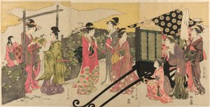 محاكاة ساخرة لفصل Yugao من حكاية جينجي بواسطة Chokosai Eiso
