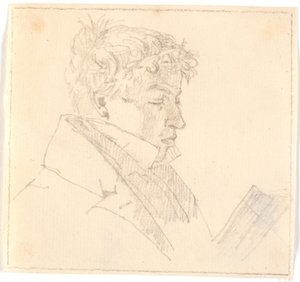 يقرأ الشاب ، الأخ الأكبر للفنان ، القس كارل أدولف كوبكي (1804-1840)؟ بواسطة كريستين كوبكي