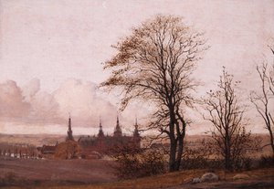 منظر الخريف. قلعة فريدريكسبورج في المسافة المتوسطة ، 1837-1838