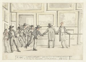 زوار المعرض الفني في أمستردام عام 1808