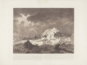 منظر لـ Ysgang و Dykbreek في Vuuren بواسطة Gorcum في 22 فبراير 1799 / Vue des Glaces qui S
