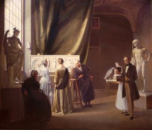 استوديو بيرتل ثورفالدسن (1770-1844) 1899 (زيت على قماش) بواسطة كريستيان بانج