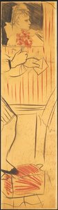 بالثلاثي (رسم مشهد العشاق) (قلم رصاص على ورق) (انظر أيضًا 742028-30) بواسطة كريستيان بيرارد