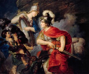 رمزية فريدريك العظيم مثل Perseus بداية حرب السنوات السبع ، 1789