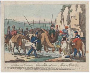 دون القوزاق يستريح في ألمانيا ، حوالي عام 1814