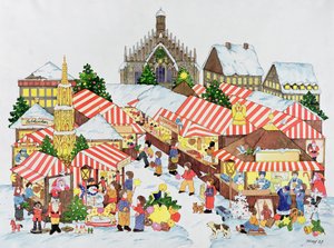 Christkindlmarket ، نورنبرغ ، 1987 (مرحاض على ورق)