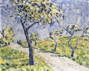 المناظر الطبيعية الخريف. Herbstlandschaft ، c.1907 (زيت على قماش) بواسطة كريستيان رولفس