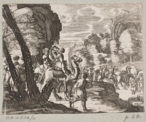 رسم توضيحي لآدم أوليريوس ، "روزنتال الفارسية لشاعر بارع شيش سعدي [...]" ، شليسفيغ 1660
