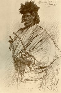 رجل بشاري ، أسوان ، مصر ، 1898. بواسطة كريستيان فيلهلم أليرز