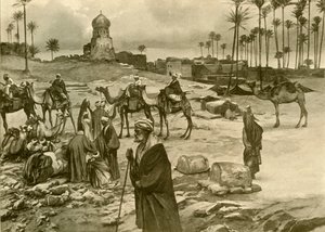 قافلة في ميت راين 1898. بواسطة كريستيان فيلهلم أليرز