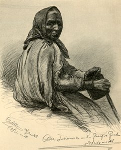 امرأة أمريكية مسنة من السكان الأصليين ، وادزورث ، نيفادا ، الولايات المتحدة الأمريكية ، 1898. بواسطة كريستيان فيلهلم أليرز