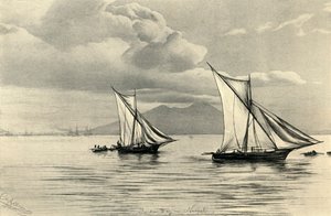 في خليج نابولي ، 1898. بواسطة كريستيان فيلهلم أليرز