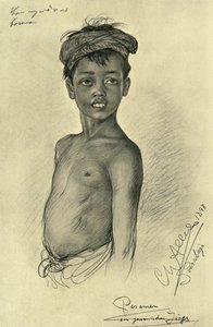 Pesamen - صبي جاوي من سروبايا ، جاوة ، 1898. بواسطة كريستيان فيلهلم أليرز