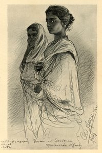 روزاما وساندنام ، الفتيات التاميل ، كاندي ، سيلان ، 1898. بواسطة كريستيان فيلهلم أليرز