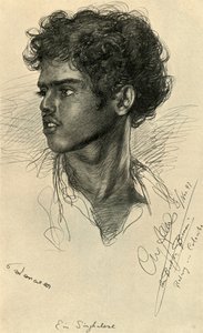 رجل سنهالي ، كولومبو ، سيلان ، 1898. بواسطة كريستيان فيلهلم أليرز