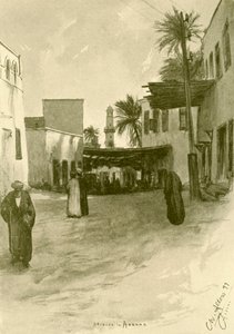 شارع في أسوان ، مصر ، 1898. بواسطة كريستيان فيلهلم أليرز