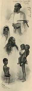 دراسات على الناس ، سيلان ، 1898. بواسطة كريستيان فيلهلم أليرز