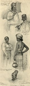 دراسات على الناس ، كولومبو ، سيلان ، 1898. بواسطة كريستيان فيلهلم أليرز