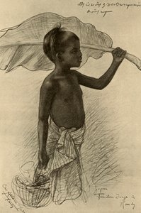 فتى من التاميل ، كاندي ، سيلان ، 1898. بواسطة كريستيان فيلهلم أليرز