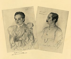 ملك وملكة سيام 1898. بواسطة كريستيان فيلهلم أليرز