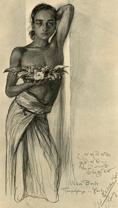 أوكو باندا ، شاب في معبد ، كاندي ، سيلان ، 1898. بواسطة كريستيان فيلهلم أليرز