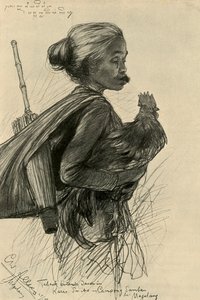 امرأة تمضغ التبغ ، ماجيلانغ ، جاوة ، 1898. بواسطة كريستيان فيلهلم أليرز