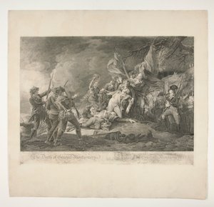 وفاة الجنرال مونتغمري في كيبيك (La Mort du General Montgomery Devant Quebec) بواسطة كريستيان فيلهلم كيتيرلينوس