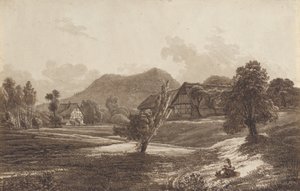 المناظر الطبيعية في Lusatian مع جبل Landeskrone