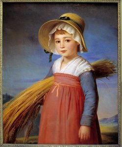 La petite gleaneuse لوحة لكريستوف ديجورج (1786-1854) متحف بارغوين من القرن التاسع عشر ، كليرمون فيران (كليرمون فيران) بواسطة كريستوف توماس ديجورج
