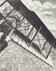 البنوك على ارتفاع 4000 قدم ، ج. 1918 (ليثو) بواسطة كريستوفر ريتشارد وين نيفنسون