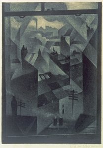 من نافذة مكتبية ، 1918 (الميزوتنت)
