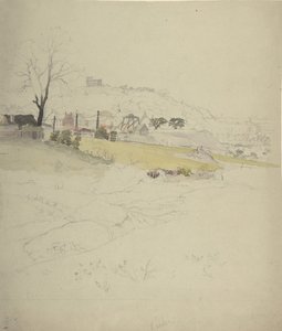 منظر لمنجم على حافة مدينة ، 1840-49. بواسطة دائرة جون روسكين.