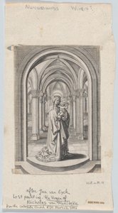 العذراء والطفل في الكنيسة ، والمعروفة أيضًا باسم فان مالبيك فيرجن ، 1575-1585 .. بواسطة دائرة الاخوة ويريكس.