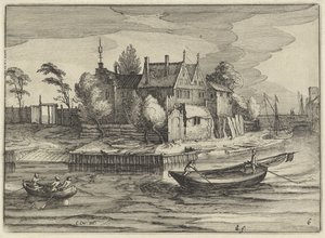 سلوبس في ملكية المناظر الطبيعية الهولندية (عنوان المسلسل) Amaeerses Aliquot Regiunculae (عنوان السلسلة على الكائن) بواسطة كلايس جانز. فيشر (الثاني)