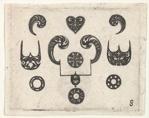 طباعة بالأسود بزخارف مختلفة ، كاليفورنيا. 1620.