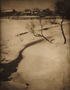 المناظر الطبيعية في فصل الشتاء ، ج. 1900.